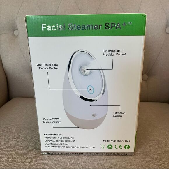 Facial Steamer SPA+ by Microderm GLO Best Professional Nano Ionic Warm Mist - Picture 3 of 9